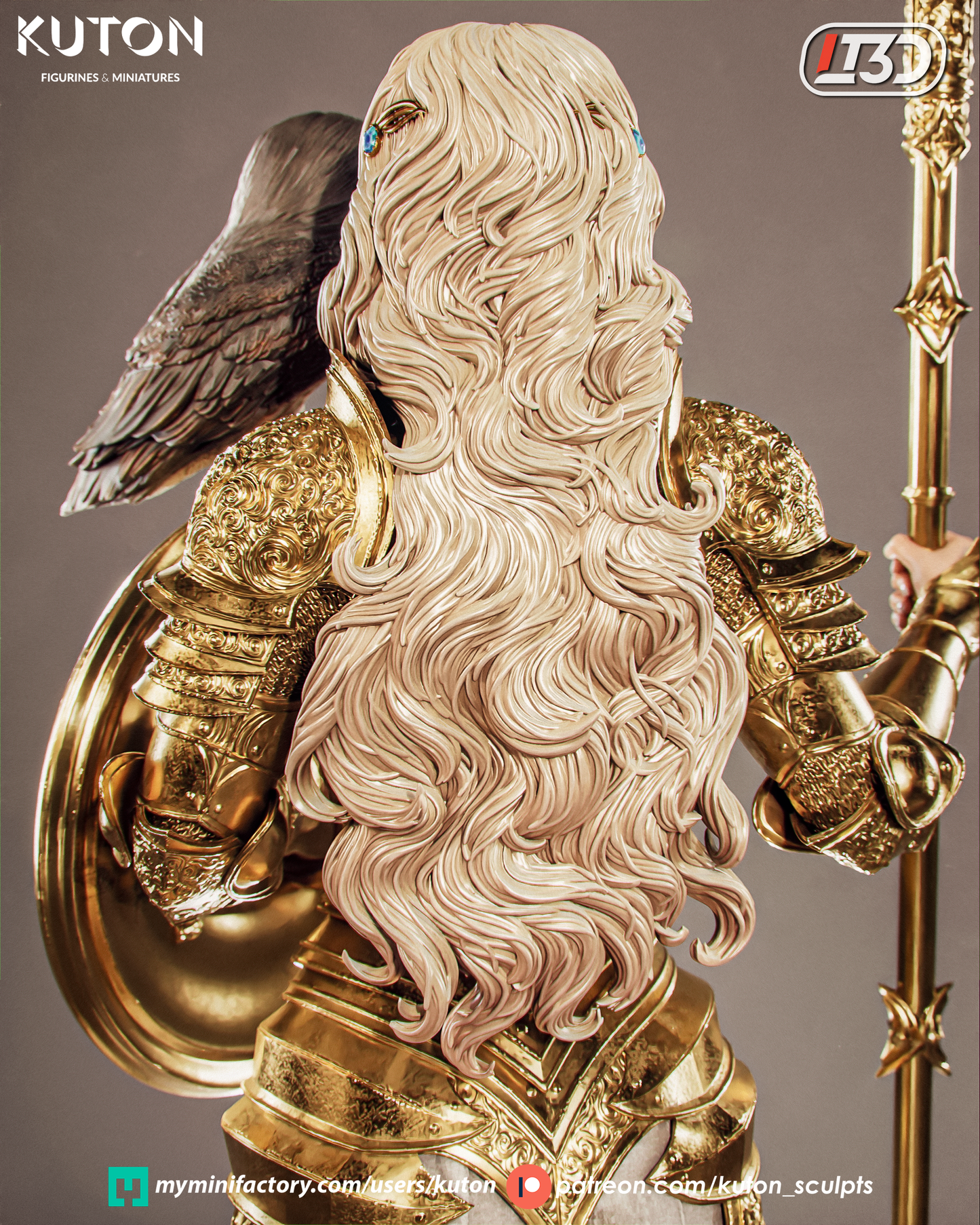 Aurelia 3D printed Model Kit - 10 Scale Statue