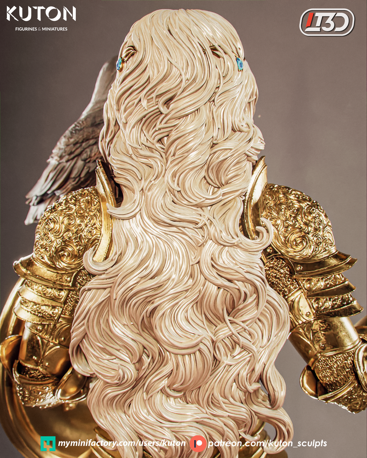 Aurelia 3D printed Model Kit - 10 Scale Statue