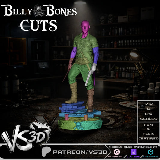 Billy Bones - Black Sails - 3D printed Statue Model Kit