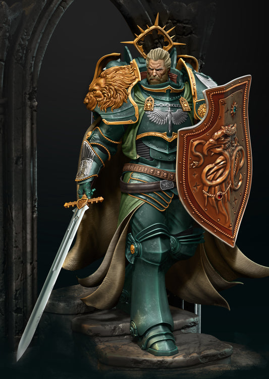 Lion El' Jonson 3D Printed model - Fan Art