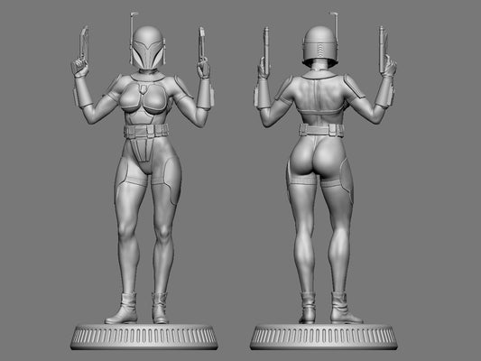 Bo Katan Kryze -  3D printed Statue Model kit