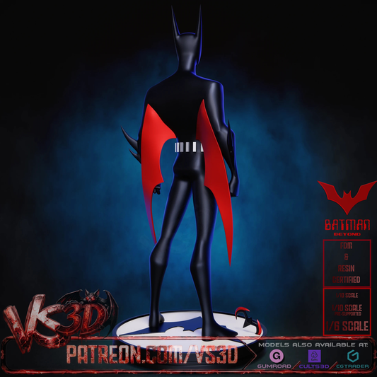 Batman Beyond - TAS - Animated - 10 Scale 3D Printed Model Kit