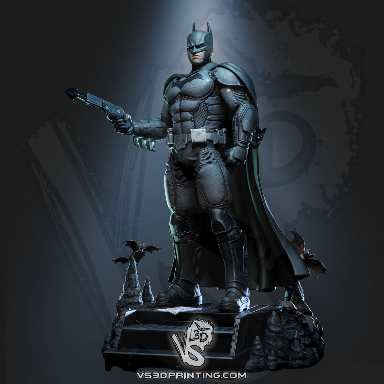 Batman - Arkham Origins -3D Printed Model Kit Statue  Unpainted and Unassembled