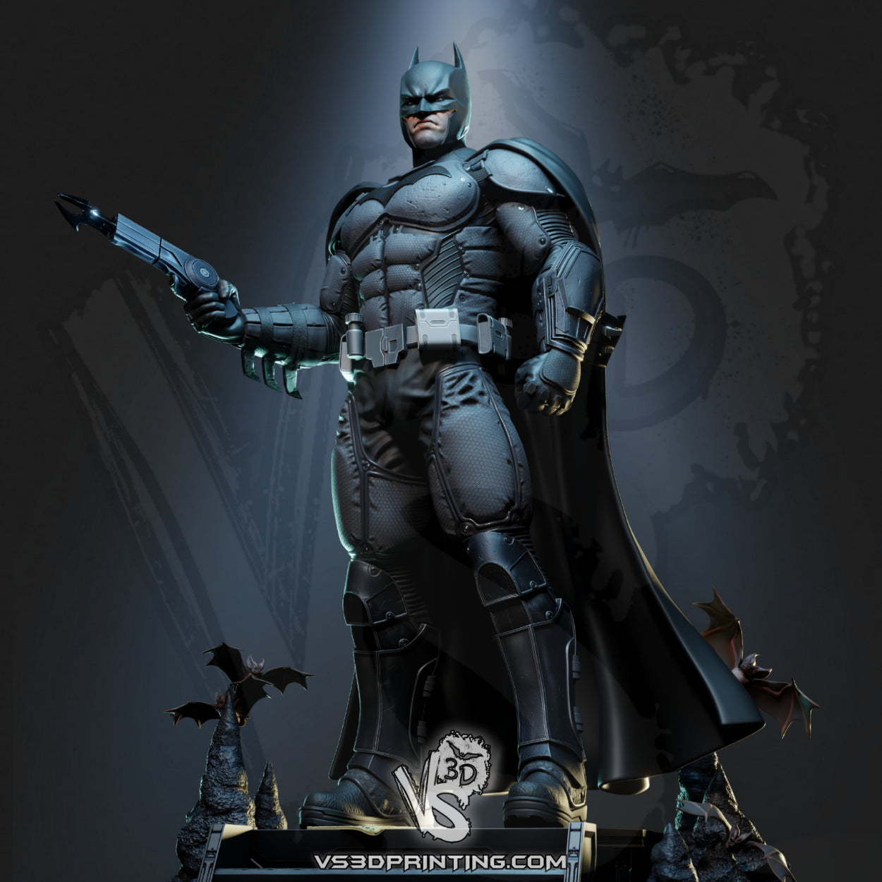 Batman - Arkham Origins -3D Printed Model Kit Statue  Unpainted and Unassembled