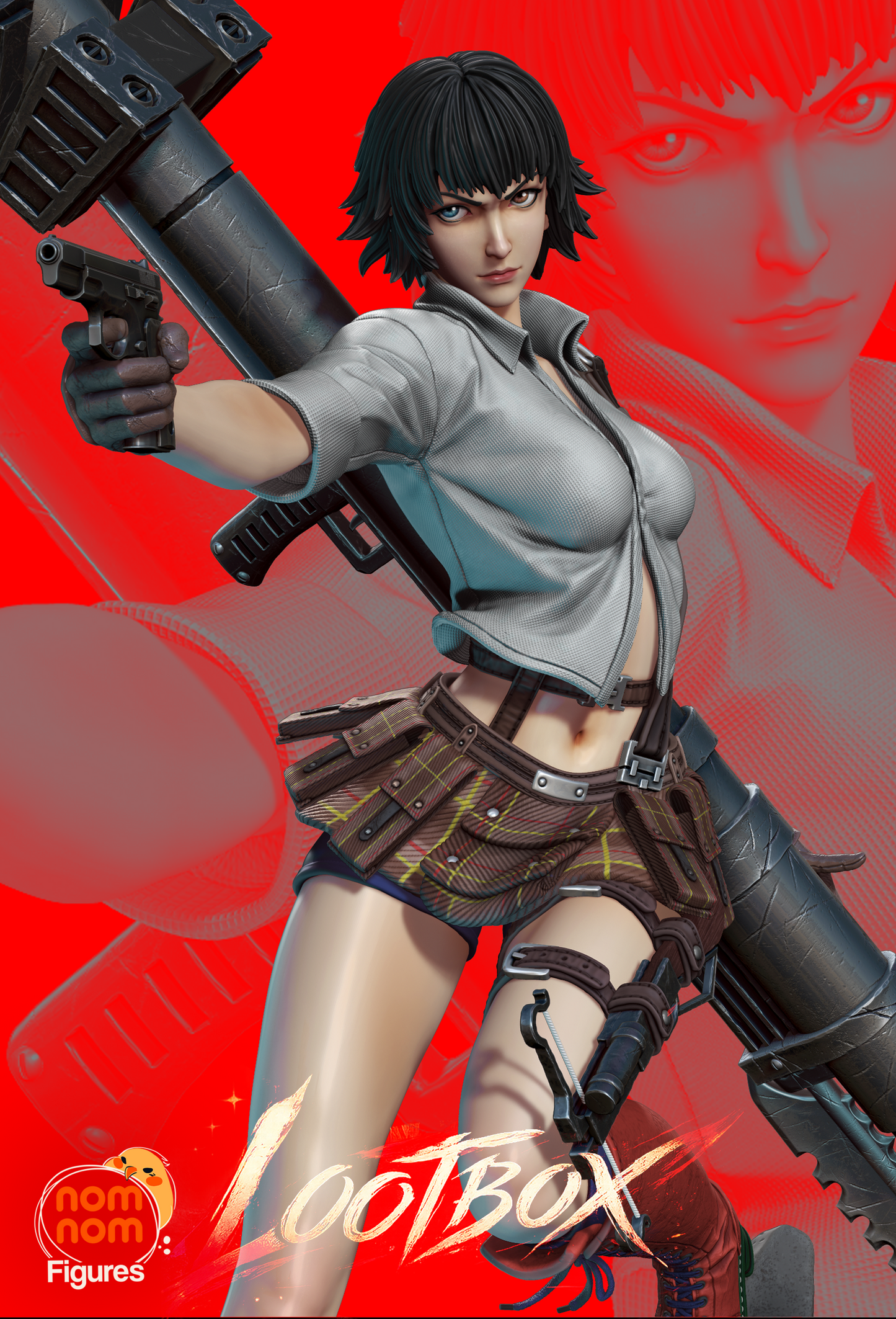 Lady - Devil May Cry - 3D Printed Statue Model Kit