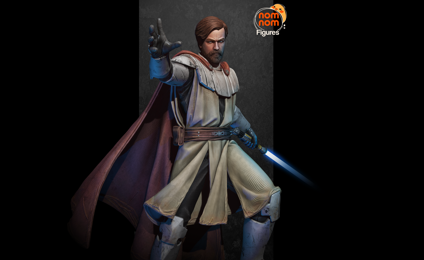 Obi Wan Kanobi - 3D Printed Model Kit Statue / Bust / Miniature