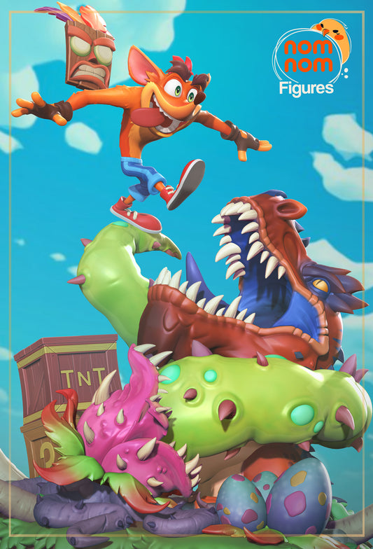 Crash Bandicoot - 3D Print - Model Kit - (Nom Nom)