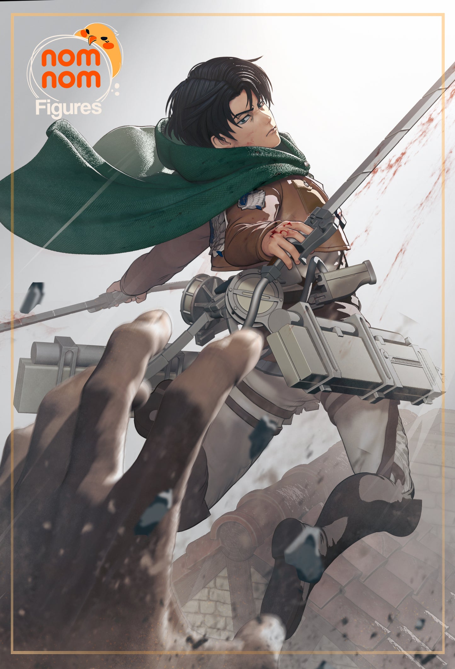 Levi (Attack on Titan) - 3D Print - Model Kit - (Nom Nom)