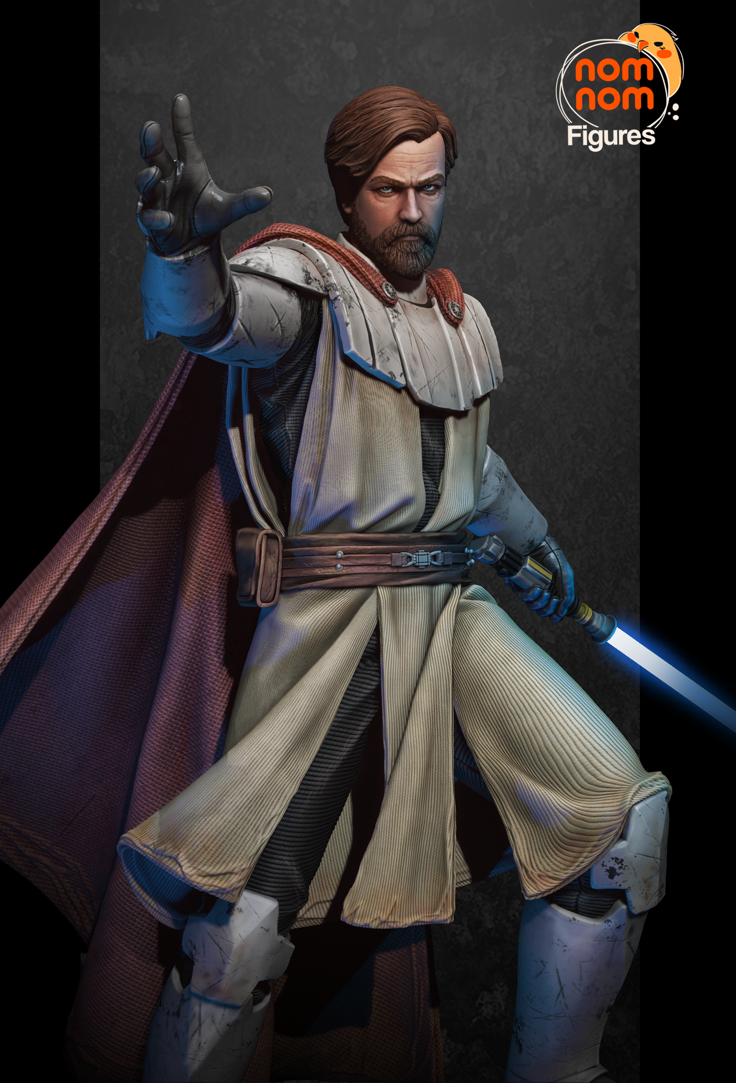 Obi Wan Kanobi - 3D Printed Model Kit Statue / Bust / Miniature