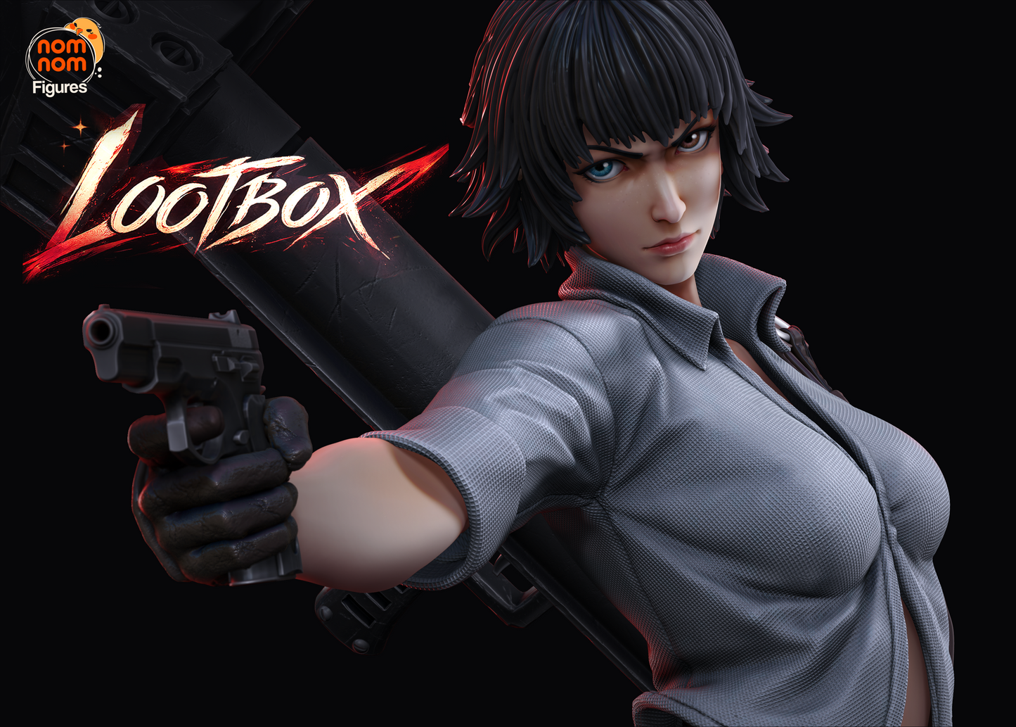 Lady - Devil May Cry - 3D Printed Statue Model Kit