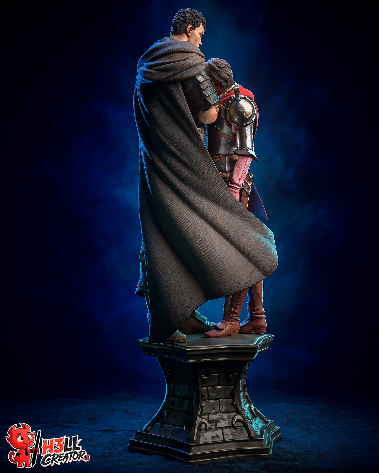 Guts and Casca Berserk - 3D Printed Statue - 10 Scale