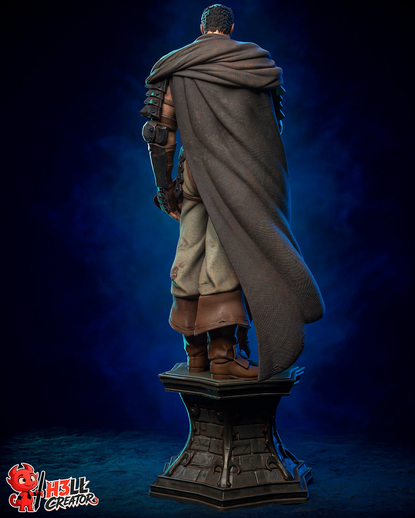 Guts and Casca Berserk - 3D Printed Statue - 10 Scale