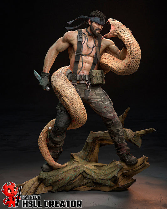 Big Boss (Metal Gear) 3d Printed Model Kit - 10 scale