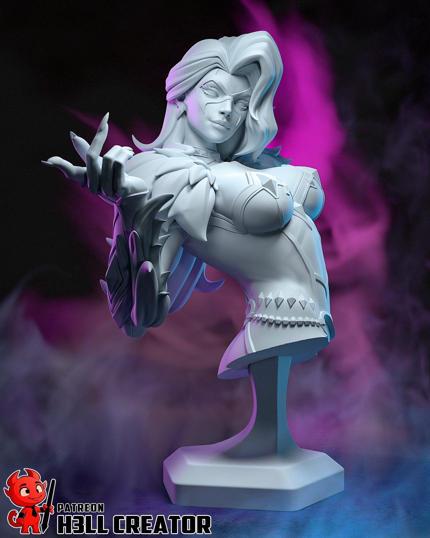Black Cat 10 Scale 3D Printed Statue / Bust Kit