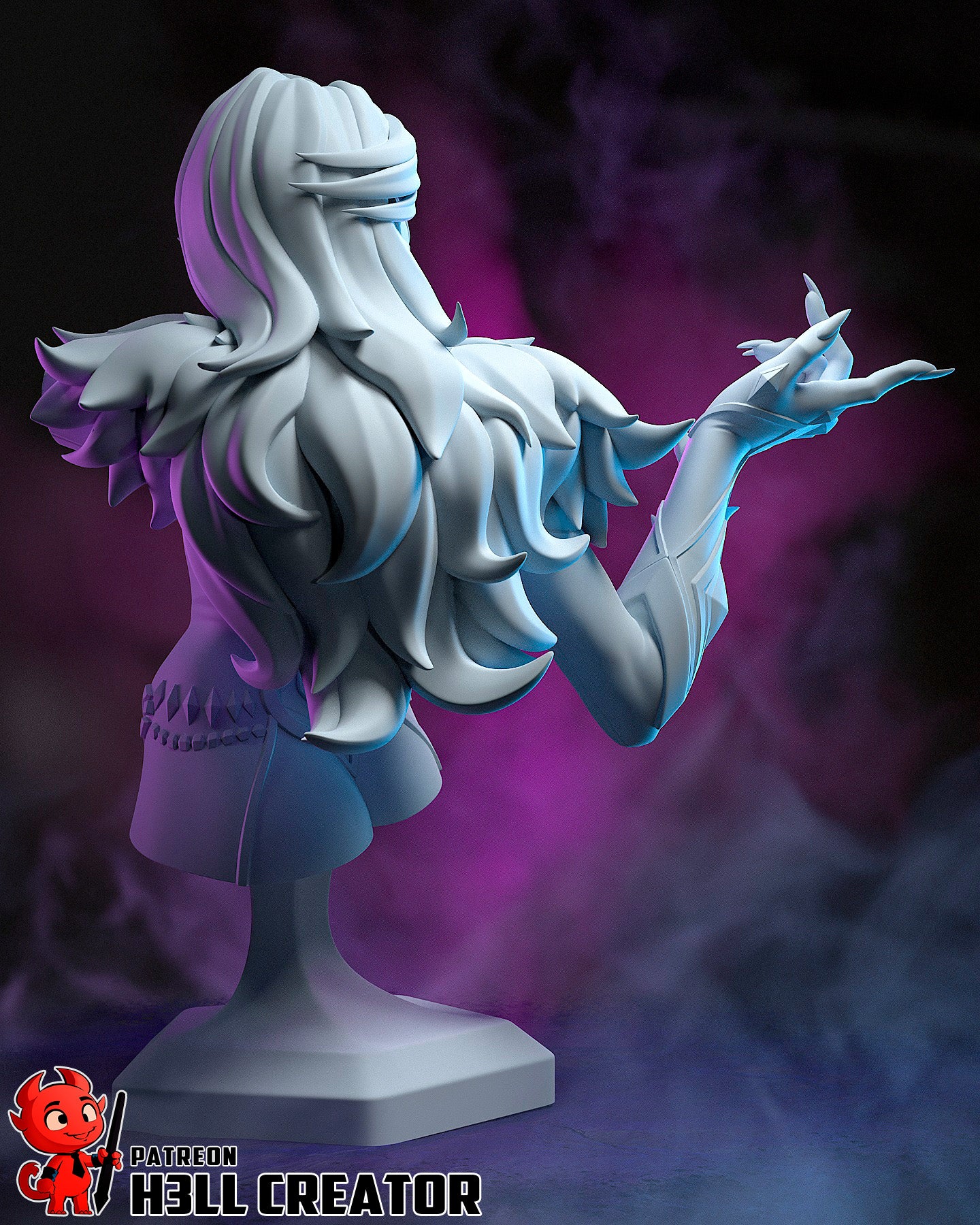 Black Cat 10 Scale 3D Printed Statue / Bust Kit