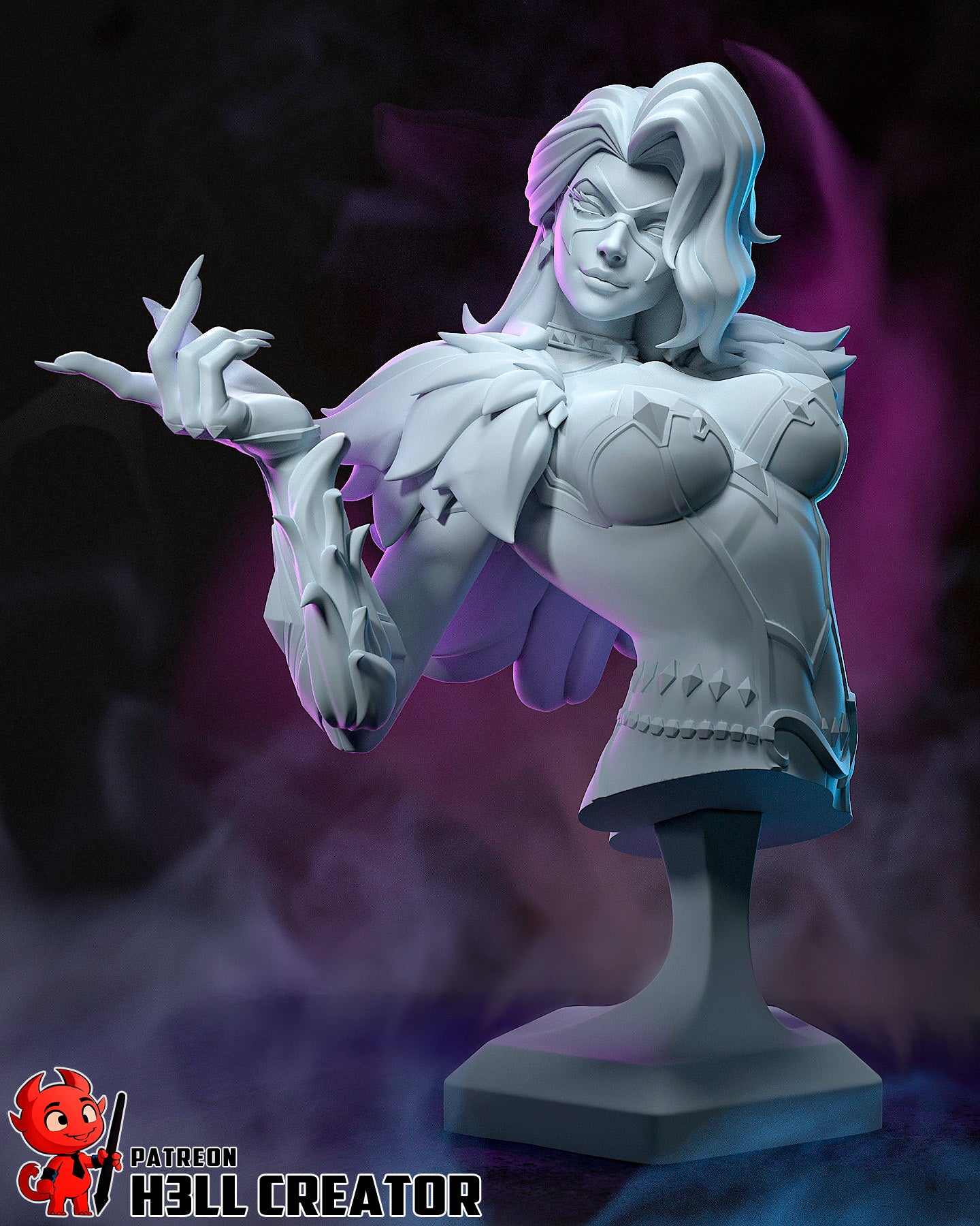 Black Cat 10 Scale 3D Printed Statue / Bust Kit