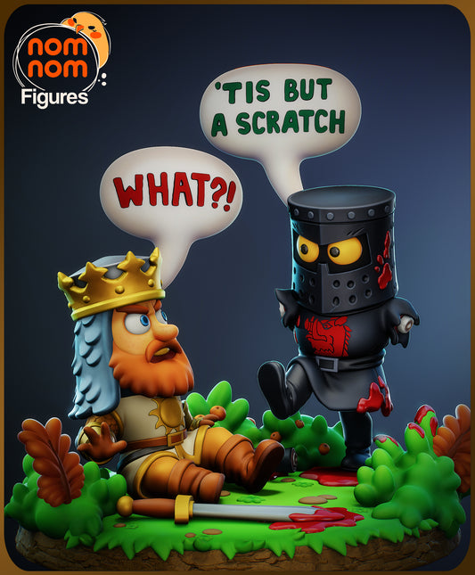 The Black Knight (Monty Python) 3d Printed Chibi Model Kit