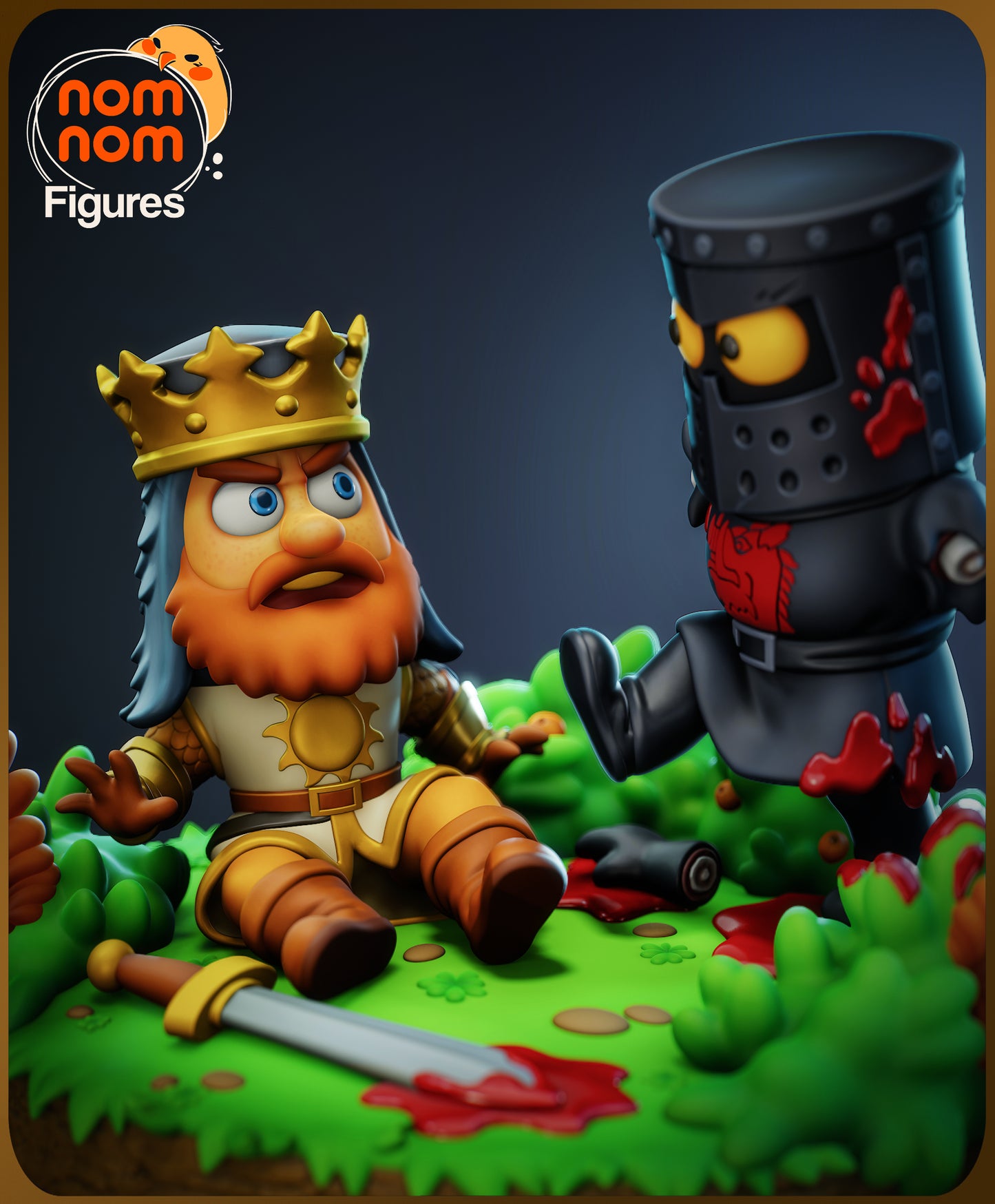 The Black Knight (Monty Python) 3d Printed Chibi Model Kit