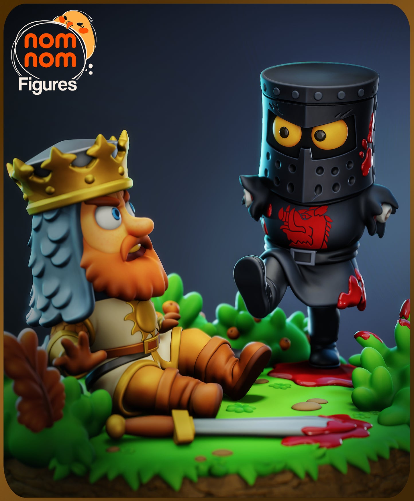 The Black Knight (Monty Python) 3d Printed Chibi Model Kit