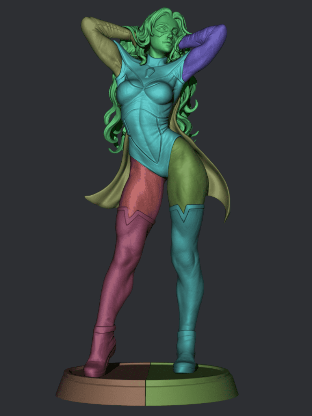 Blonde Blazer (Dispatch) - 3D Printed Model Kit - 1:6 scale (Fan Art)
