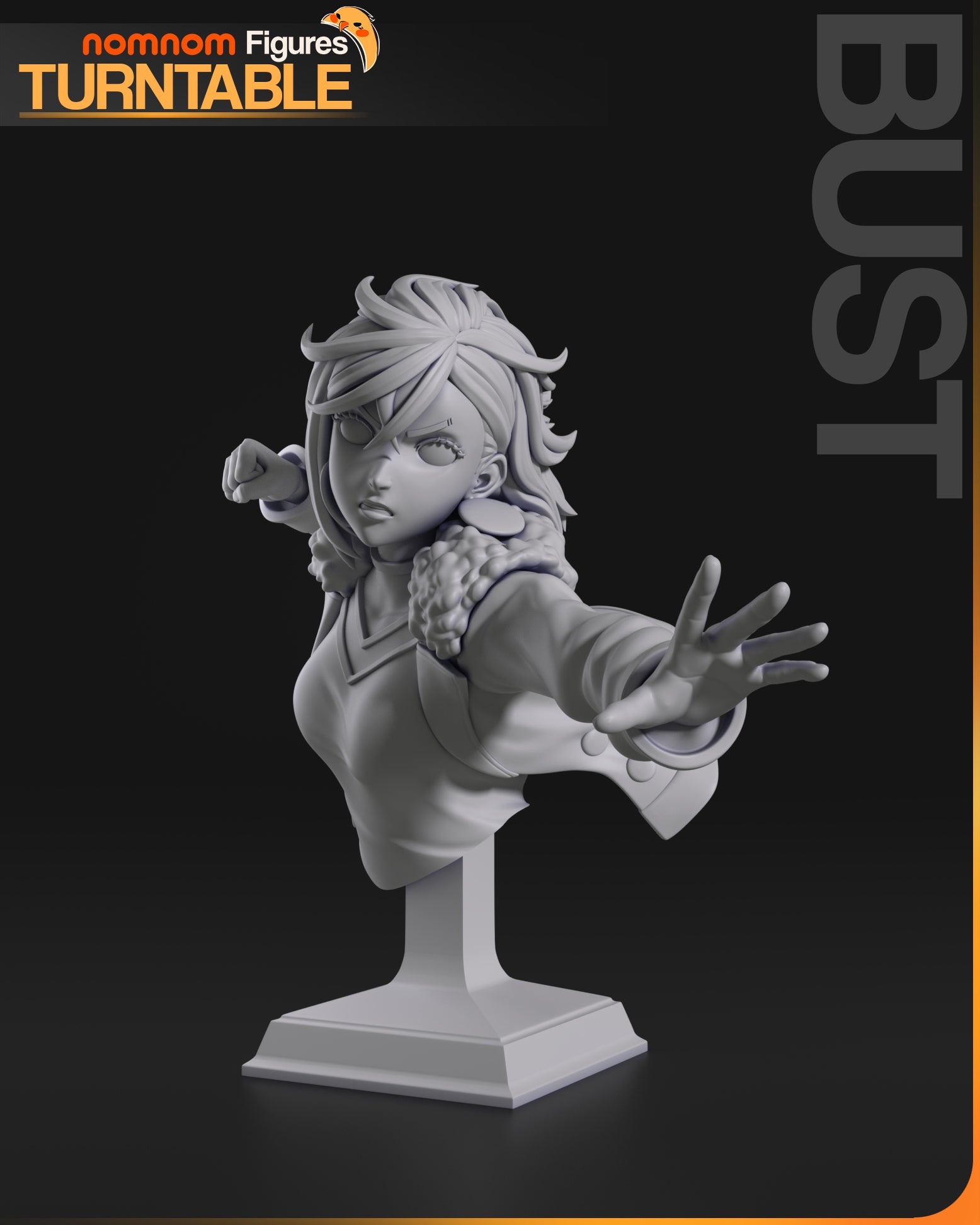 Momo Ayase (Dandadan) - 3D Print - Model Kit - 10 scale (Nom Nom)