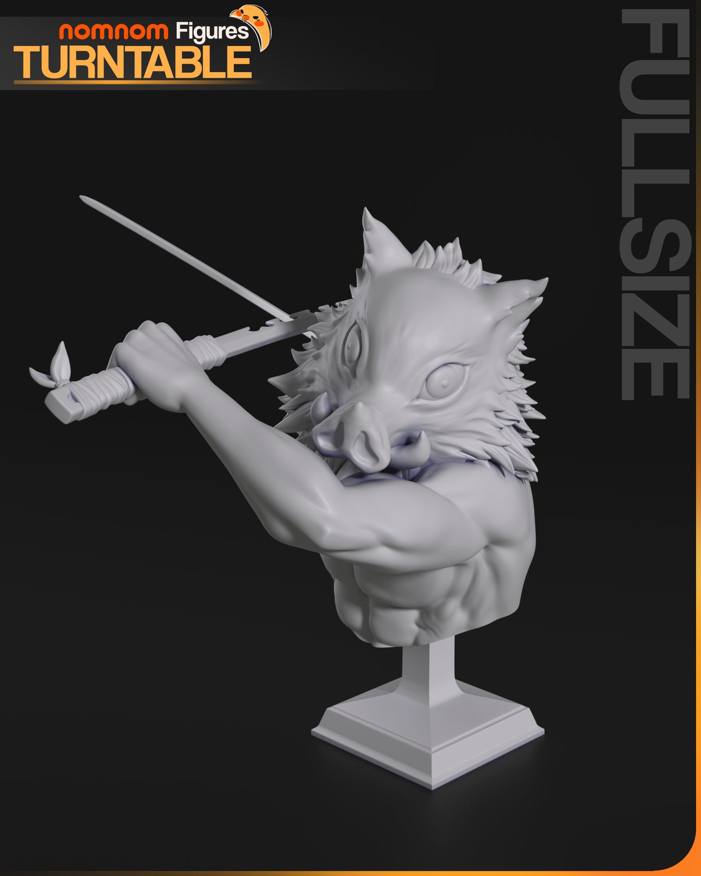 Inosuke (Demon Slayer) - 3D Print - Model Kit - (Nom Nom)