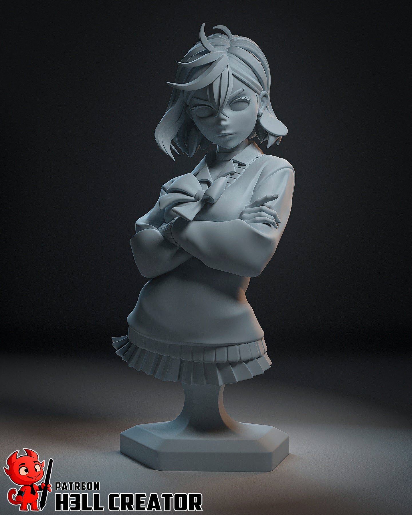 Momo Ayase (DanDaDan) 3d Printed Model Kit - 1:12