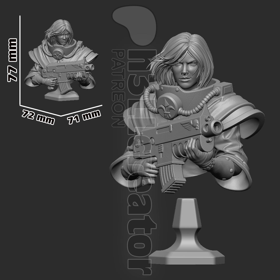 Argenta - 3D Model Statue / Bust 12 Scale