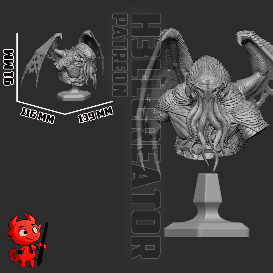 Cthulhu (The Call of Cthulhu) - 3D Printed Fan Art Model Kit