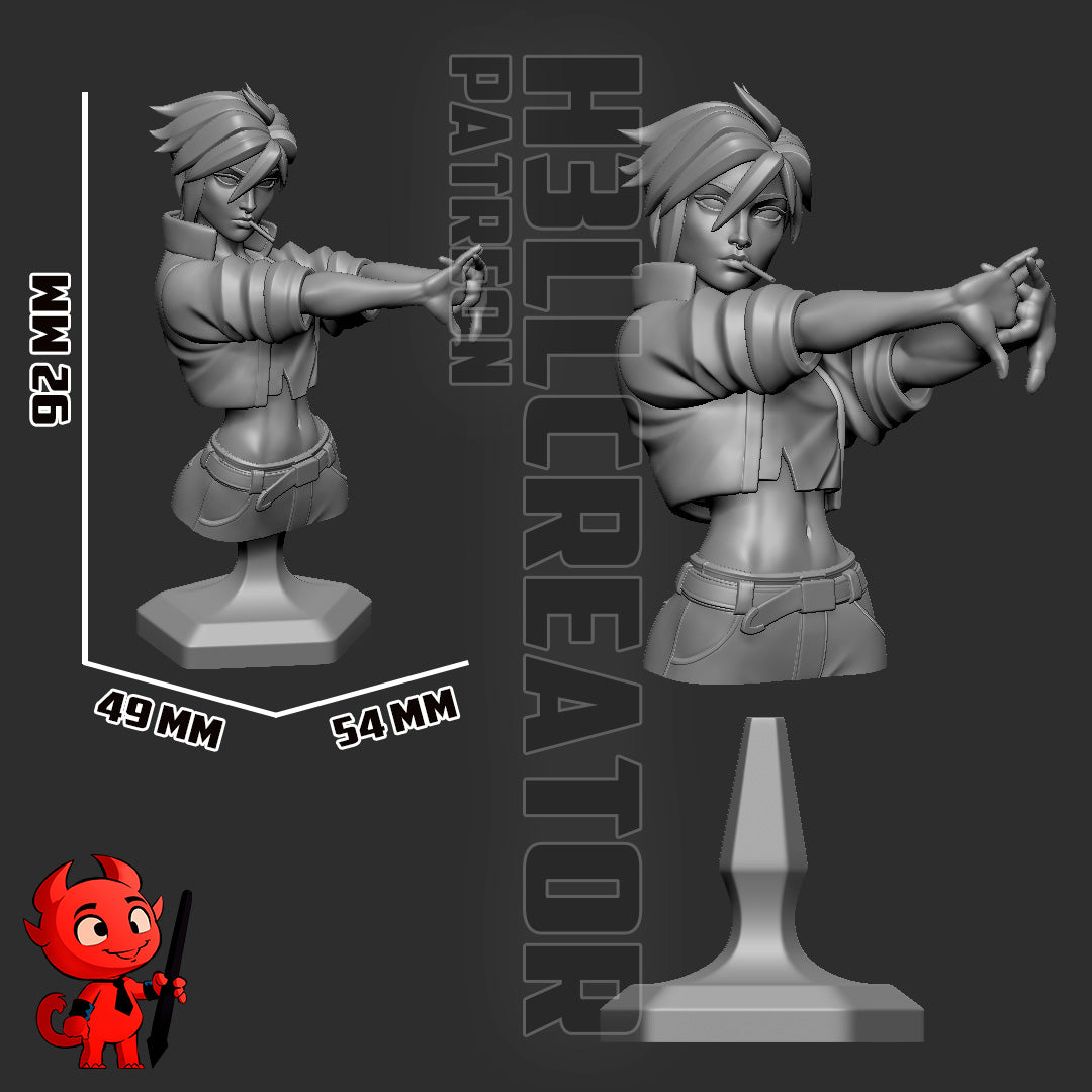 Invisigal (Dispatch) - 3D Printed 1:10 Fan Art Model Kit