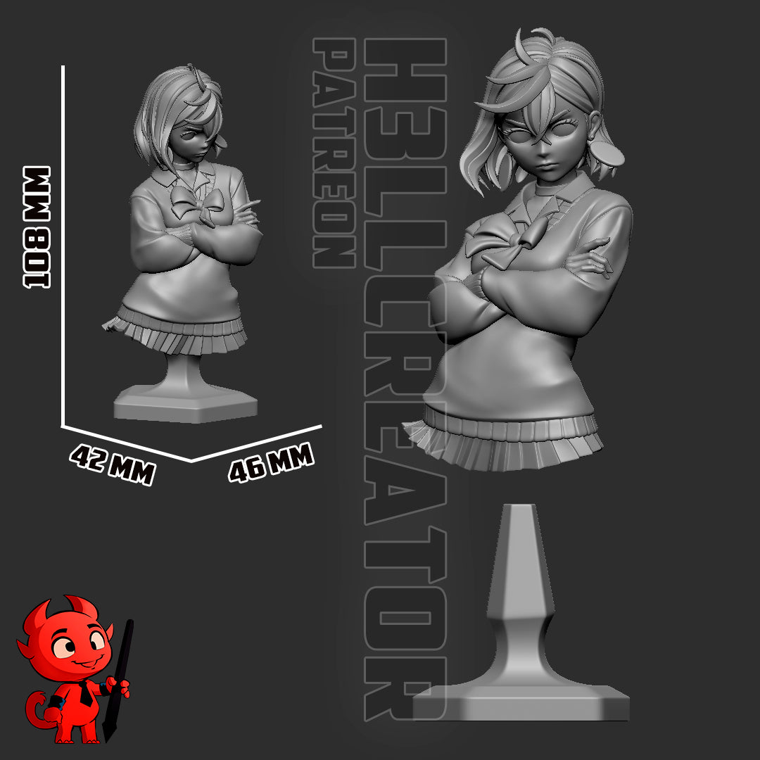 Momo Ayase (DanDaDan) 3d Printed Model Kit - 1:12
