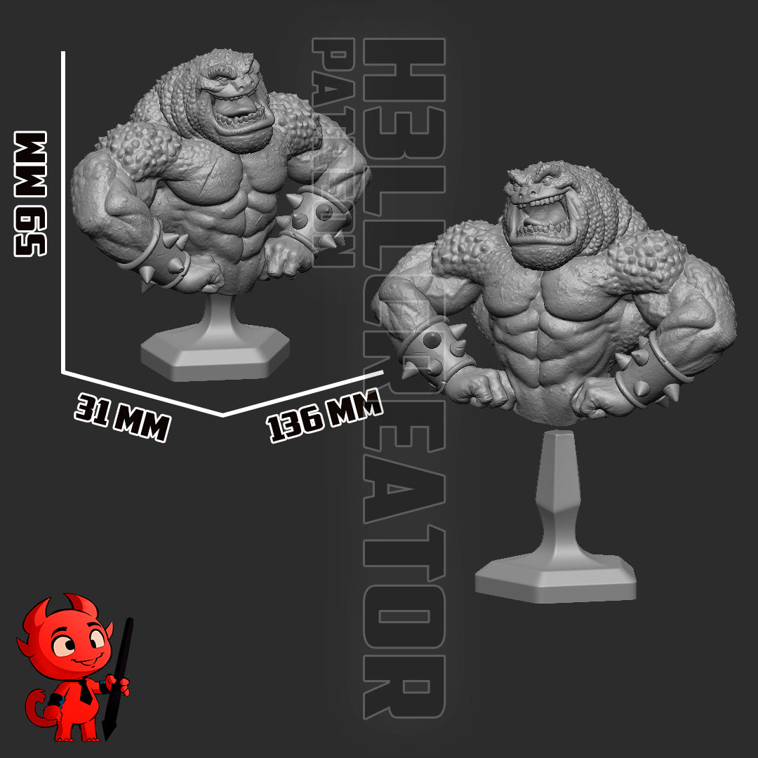 Pimple- 3D Printed Statue / Bust - 10 Scale