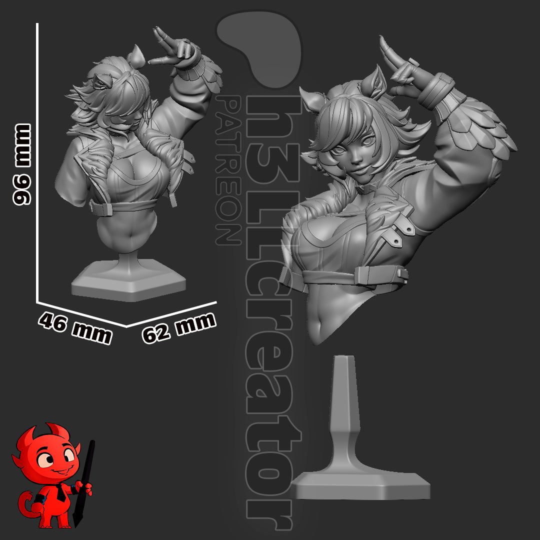 Squirrel Girl (Marvel) 3d Printed Model Kit - 1:12