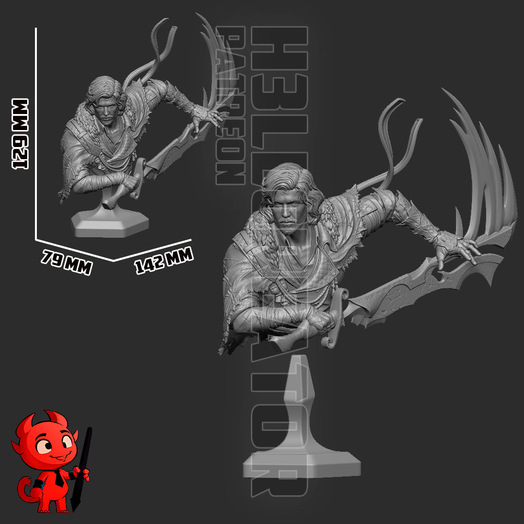 Verso - Clair Obscur: Expedition 33 - 3D Printed Statue / Bust