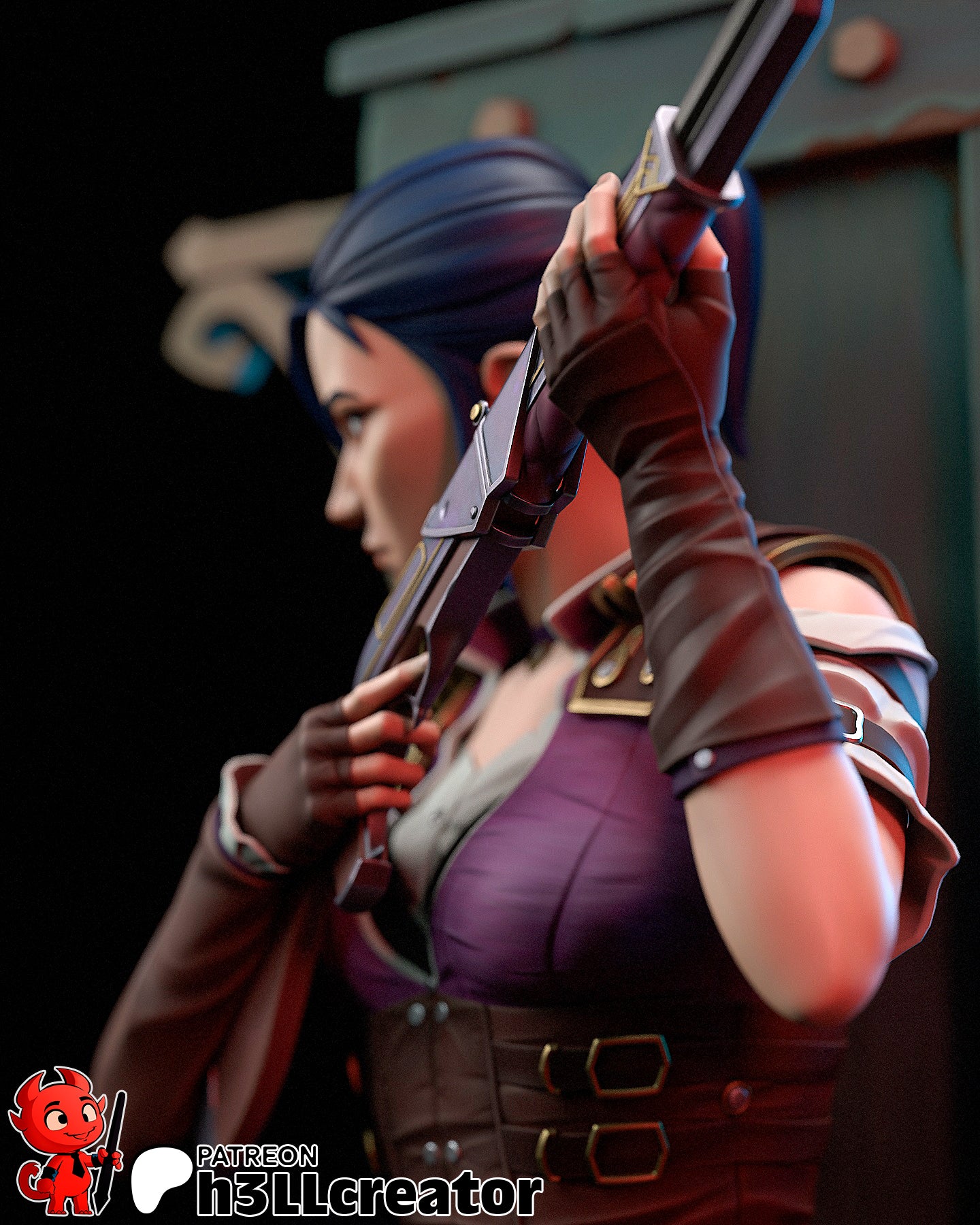 Caitlyn - 3D Printed Statue - 12 Scale