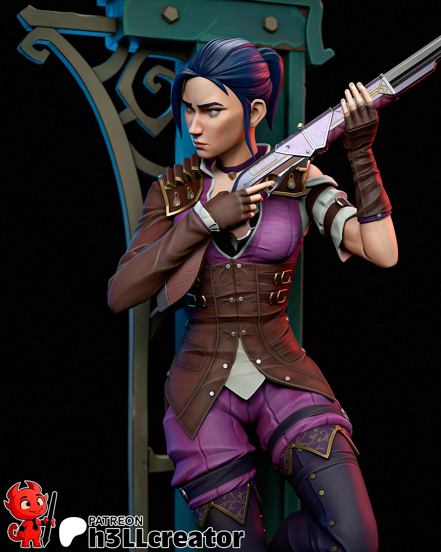 Caitlyn - 3D Printed Statue - 12 Scale