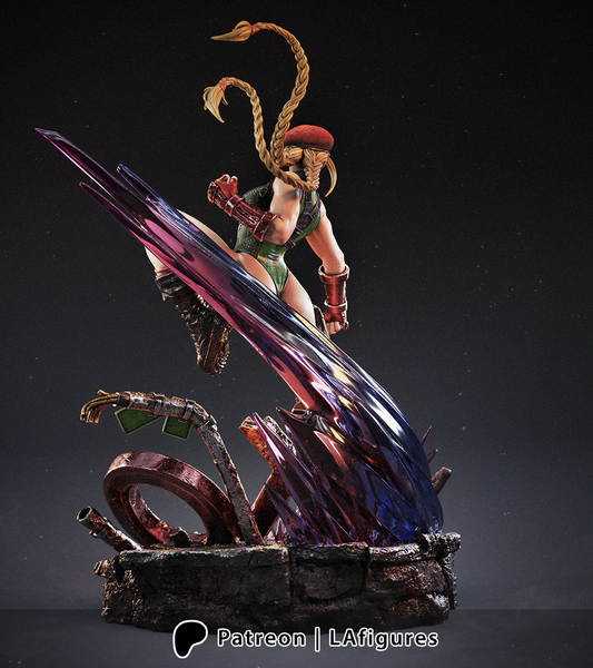 Cammy - Street Fighter 3d Printed Model Statue Kit - 10 Scale