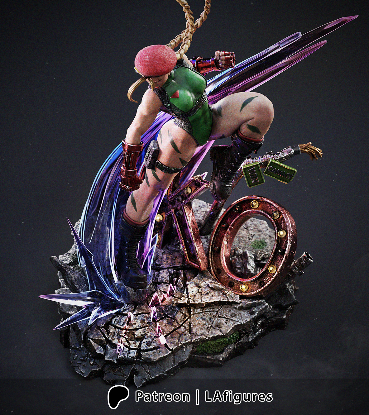Cammy - Street Fighter 3d Printed Model Statue Kit - 10 Scale