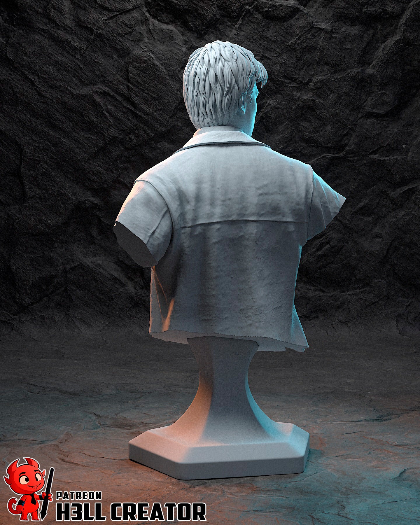 Captain Malcolm Reynolds 3D Printed Statue / Bust 10 Scale