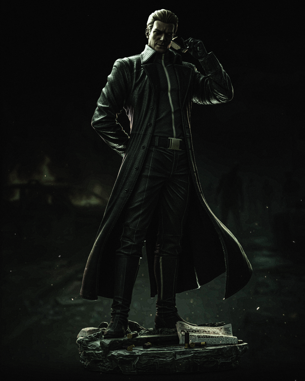 Albert Wesker - 3D printed Model kit 9 and 6 Scale
