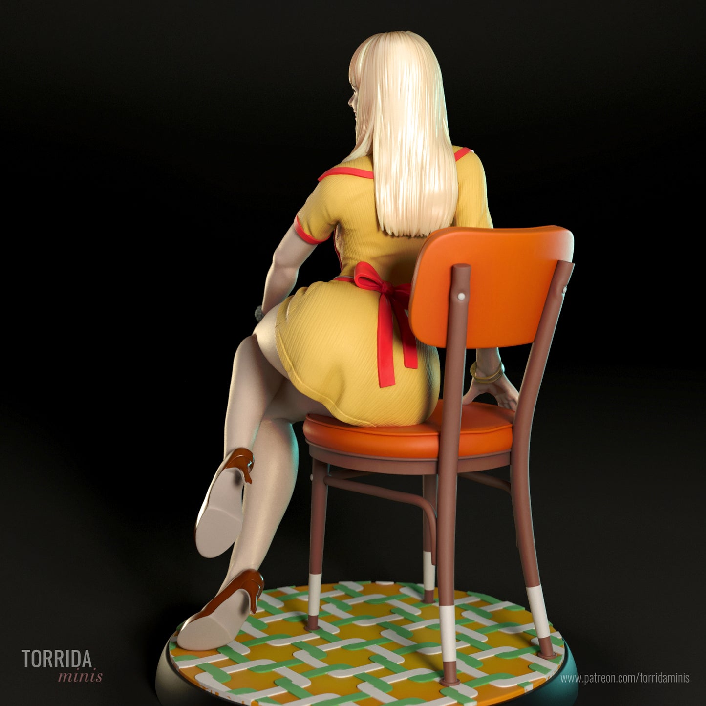 2 Broke Girls (Caroline & Max) - 3D printed model kit (Fan Art)