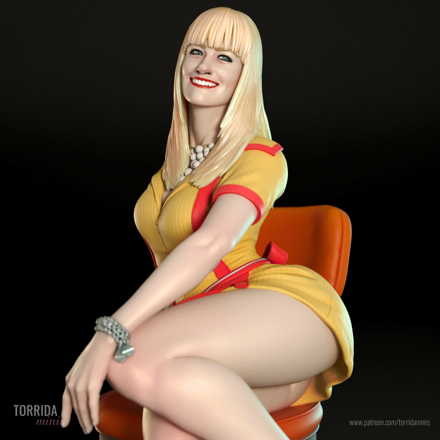 2 Broke Girls (Caroline & Max) - 3D printed model kit (Fan Art)