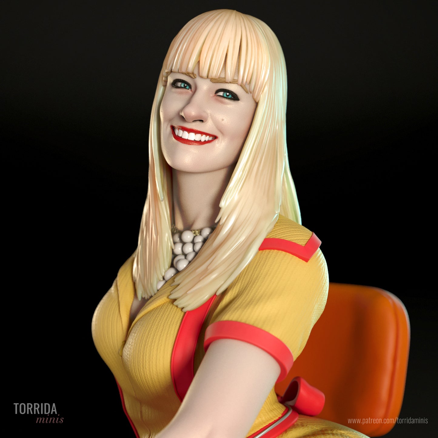 2 Broke Girls (Caroline & Max) - 3D printed model kit (Fan Art)