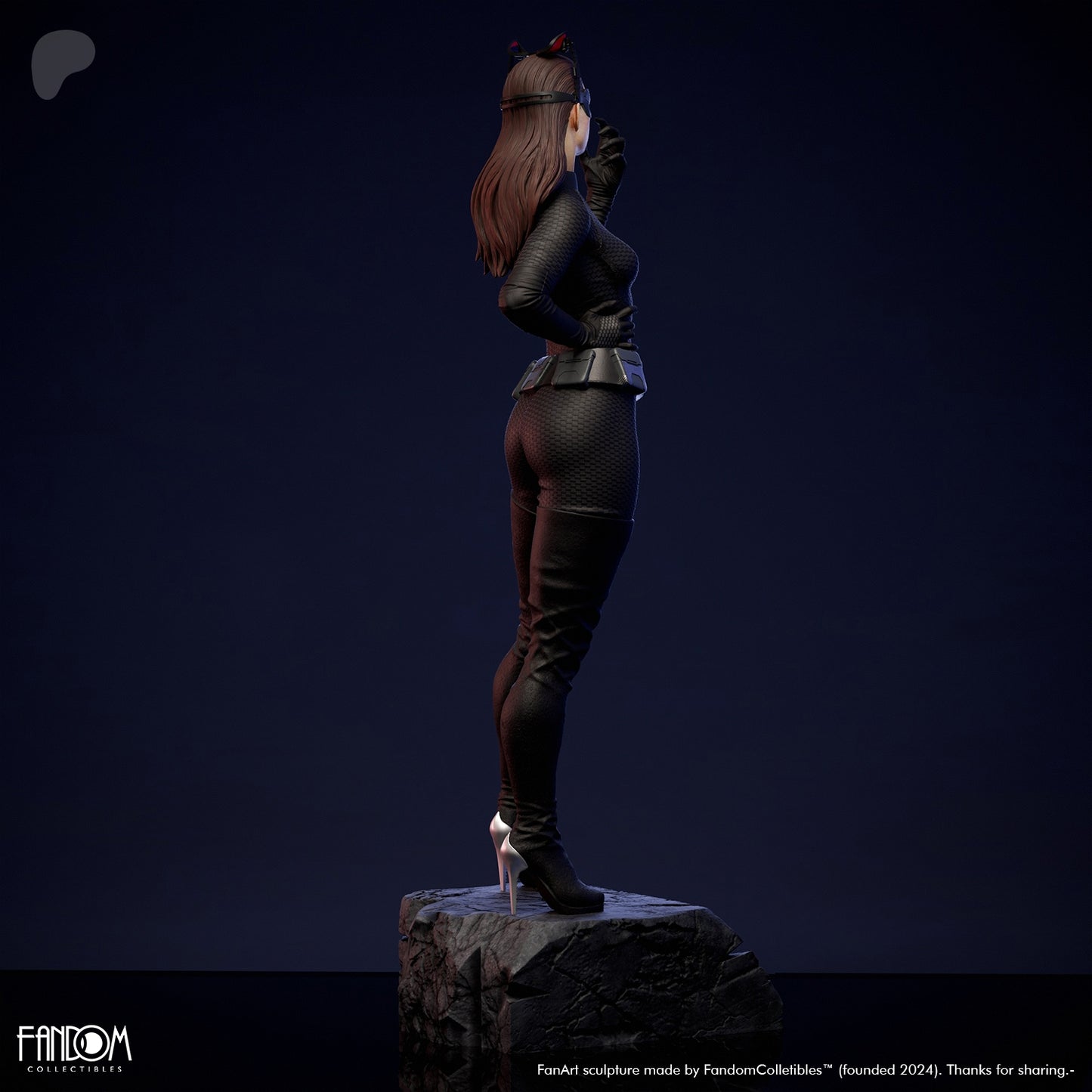 Catwoman - 3D Printed Statue Model Kit Figure - Anne Hathaway - unpainted