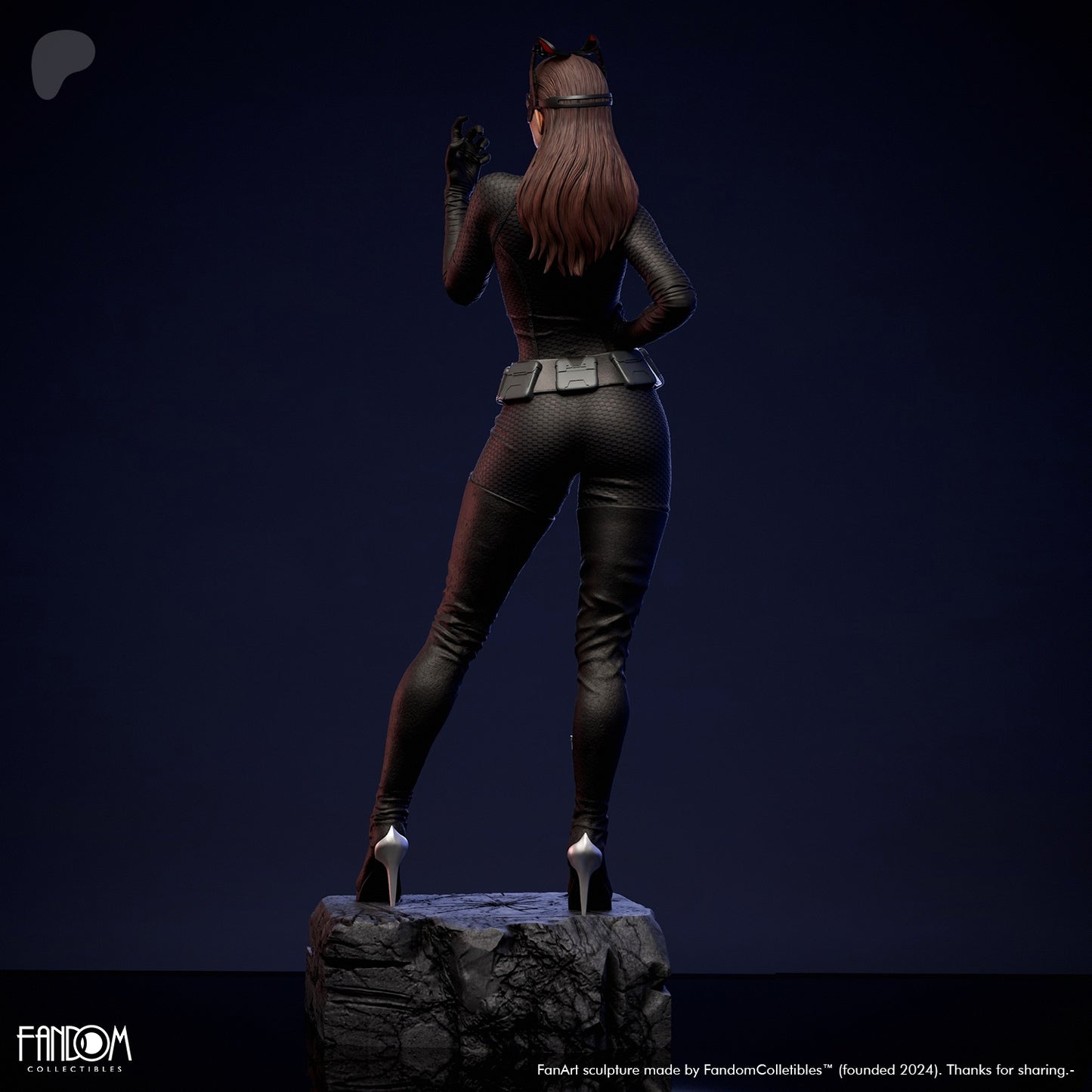 Catwoman - 3D Printed Statue Model Kit Figure - Anne Hathaway - unpainted