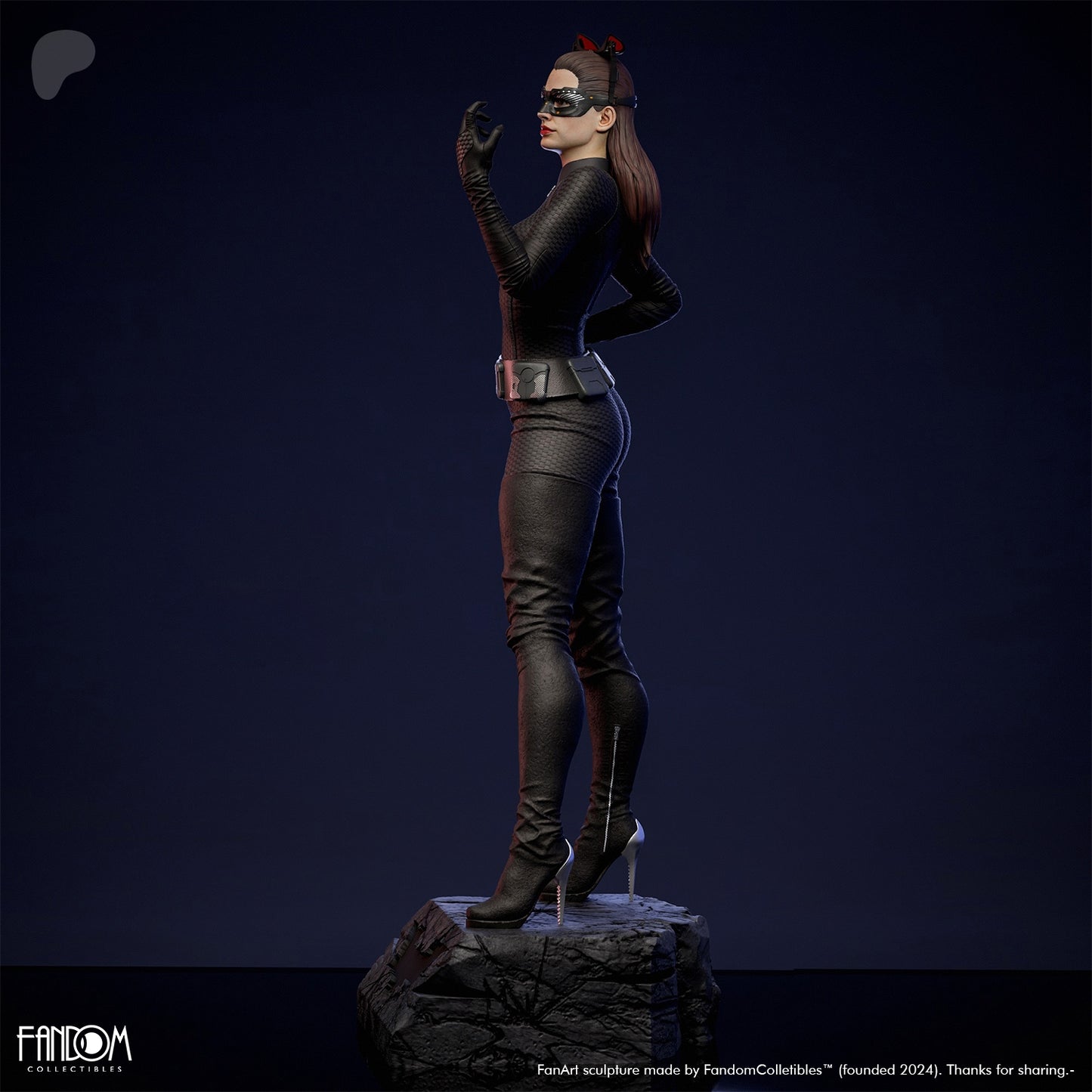 Catwoman - 3D Printed Statue Model Kit Figure - Anne Hathaway - unpainted