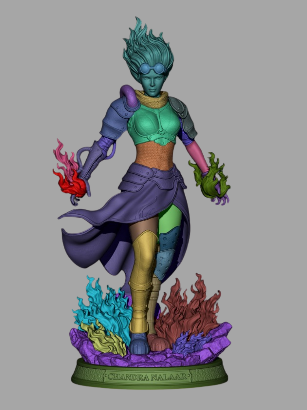 Chandra - 9 and 6 Scale 3D Printed Statue Model Kit