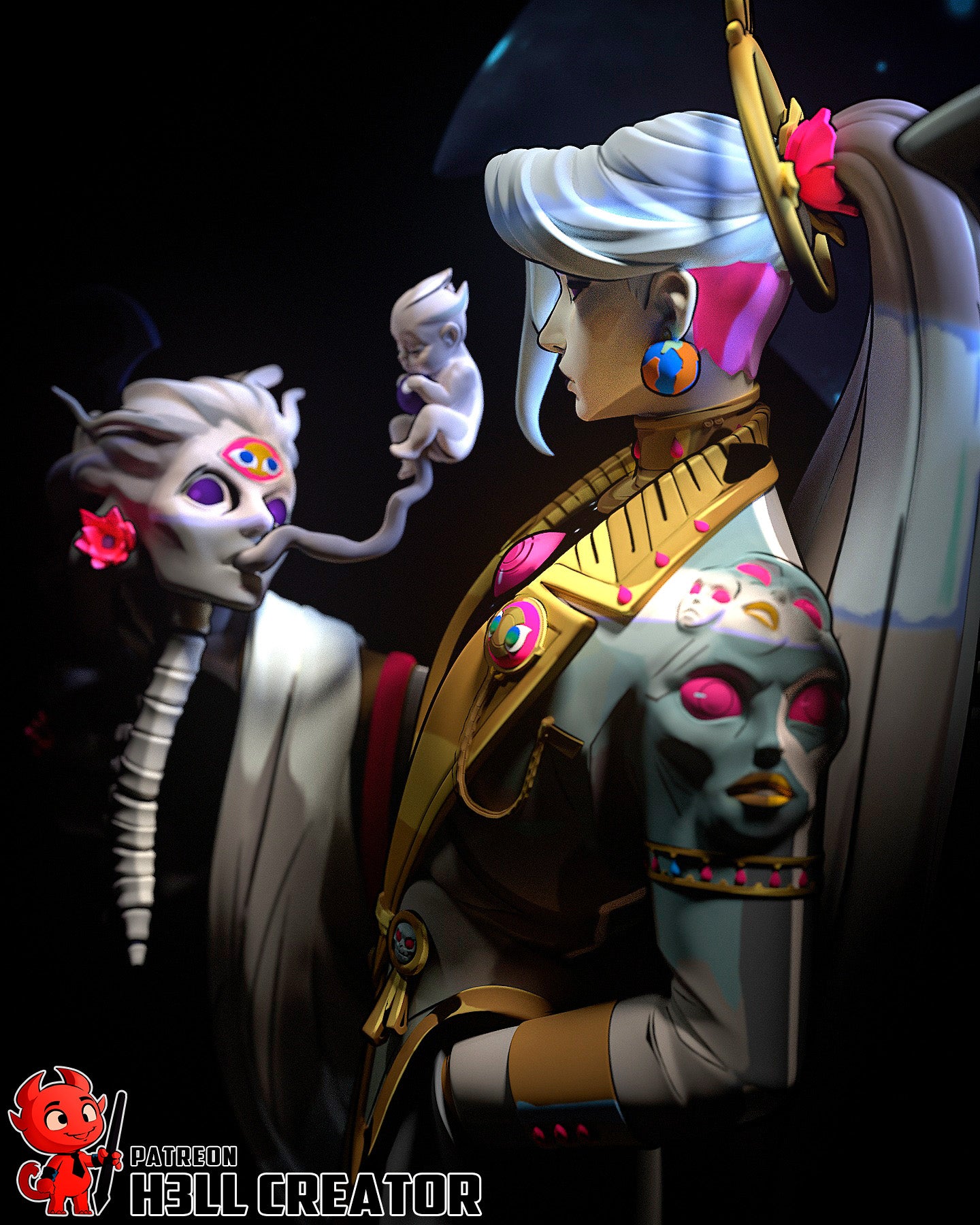 Chaos (Hades II) - 3D Printed Fan Art Model Kit