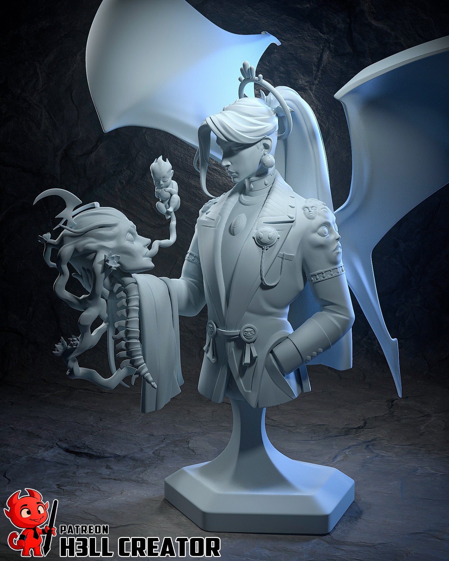 Chaos (Hades II) - 3D Printed Fan Art Model Kit