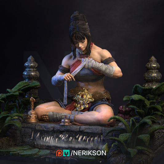 Jingwei the Monk - 3d Print Kit - 140/180mm scale - Pose 2